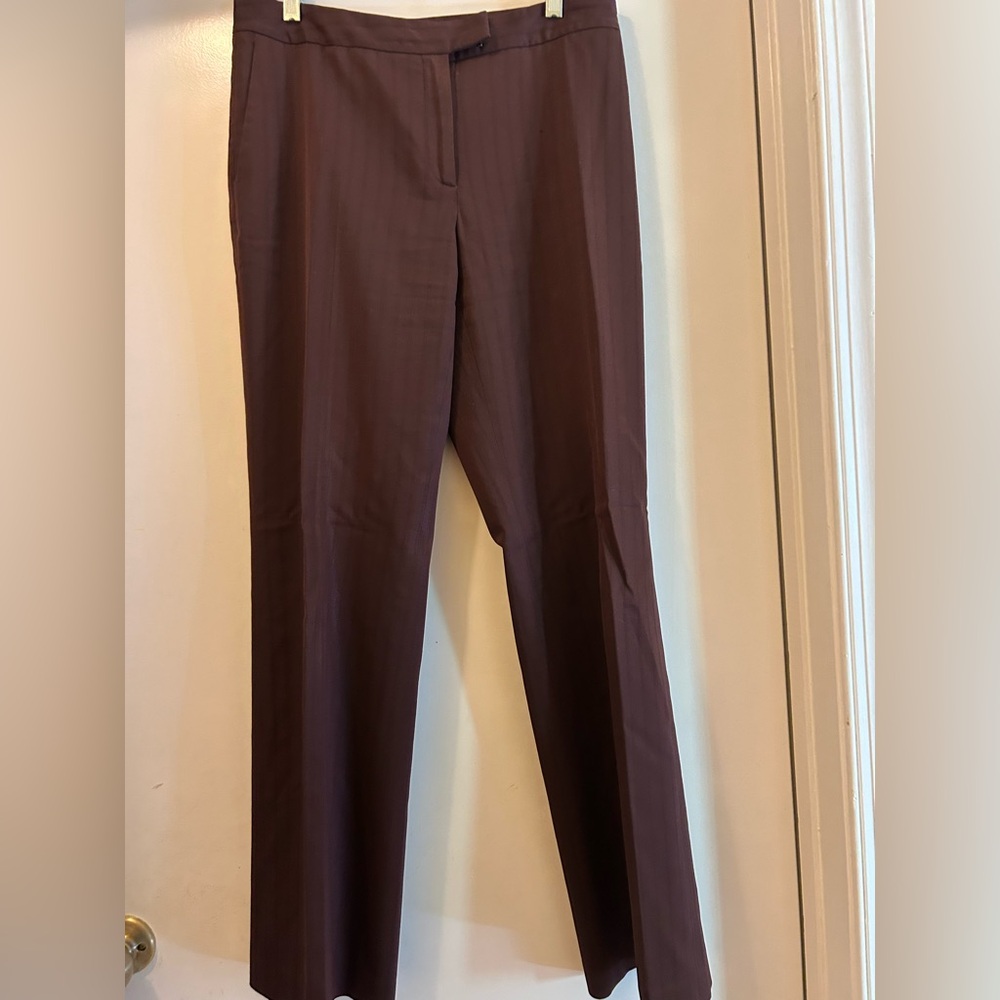 Ann Taylor Line Dress Pants Brown Size 6
